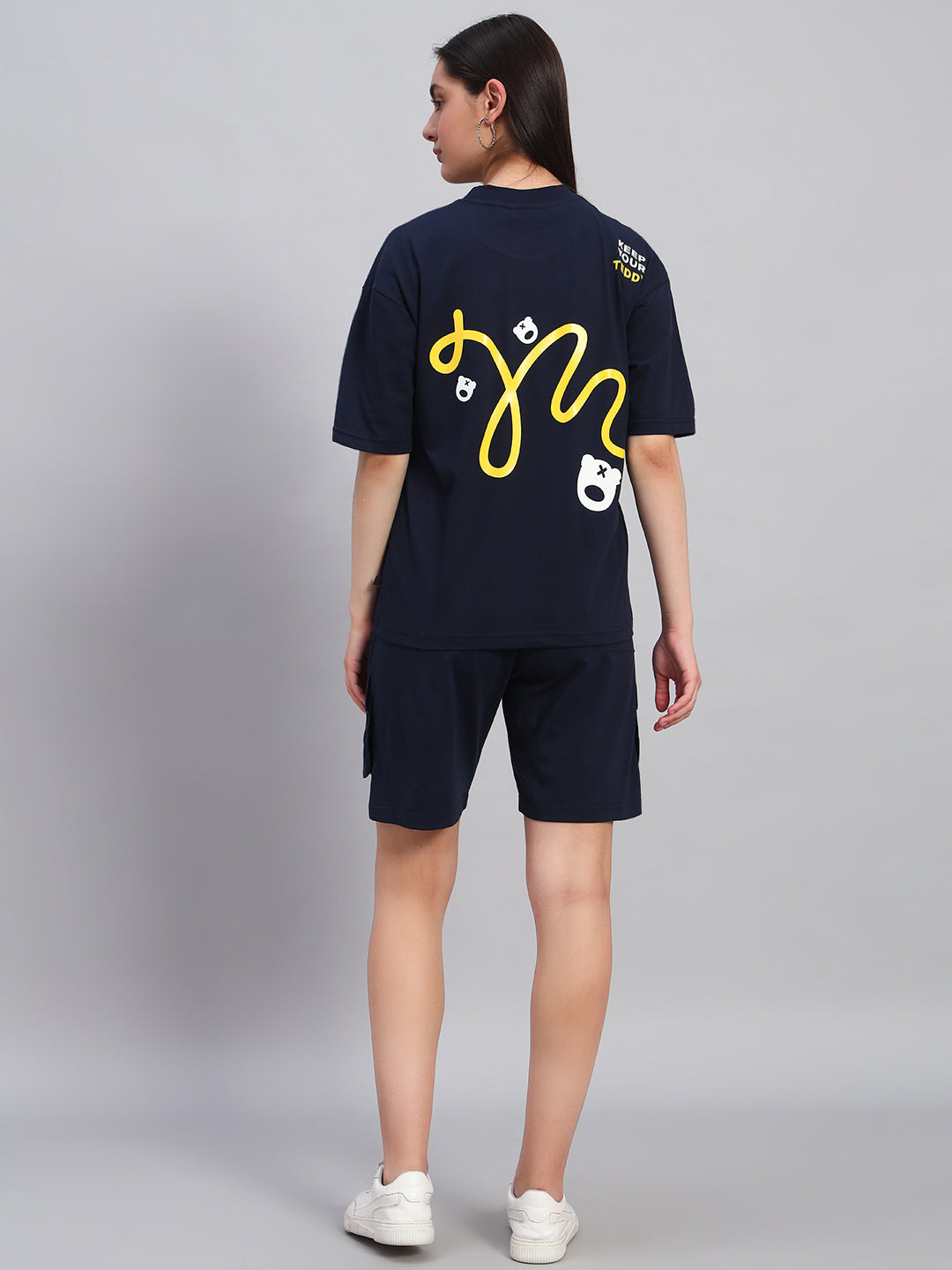 Wave Trim Navy Co-Ord Set