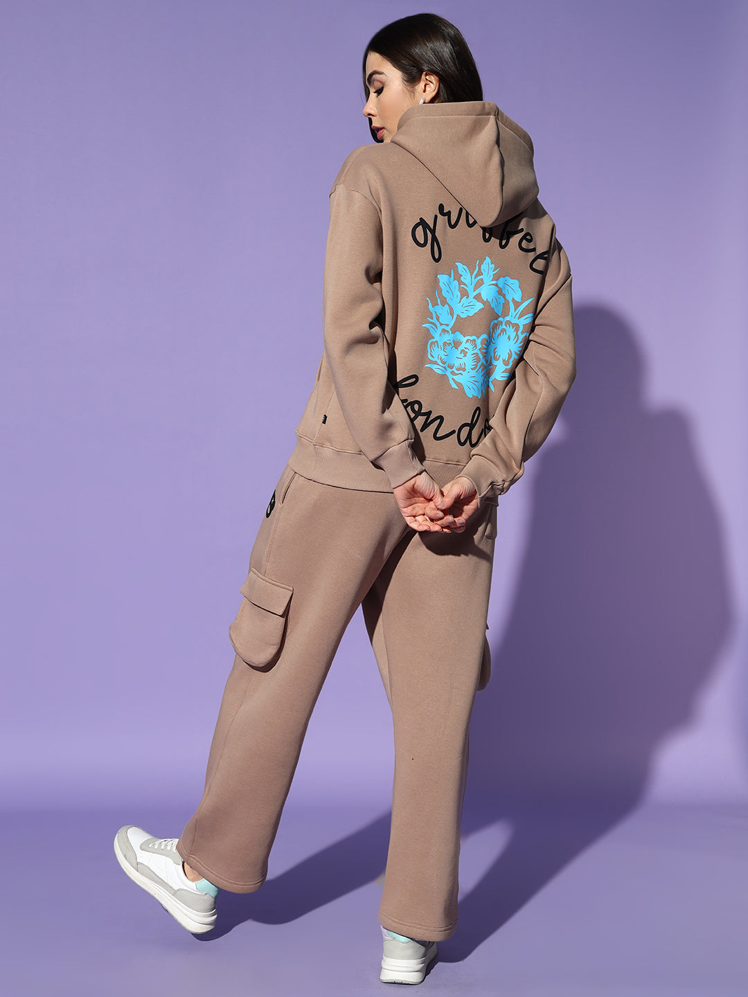 Flower Oversized Hoodie Tracksuit πΈ1