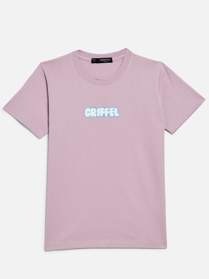 GRIFFEL Girls Kids Light Purplel Co-Ord T-shirt and Short Set - griffel