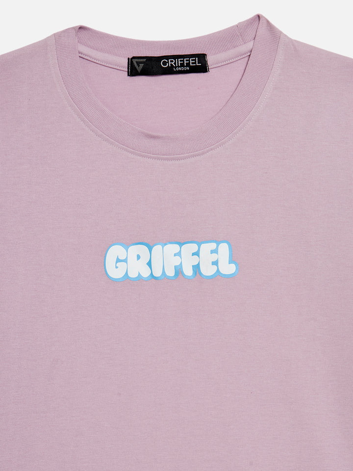 GRIFFEL Girls Kids Light Purplel Co-Ord T-shirt and Short Set - griffel