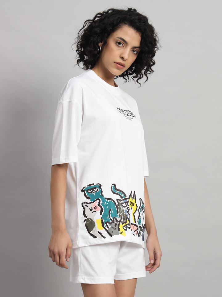 Emoji Cats T-shirt and Short Set - griffel