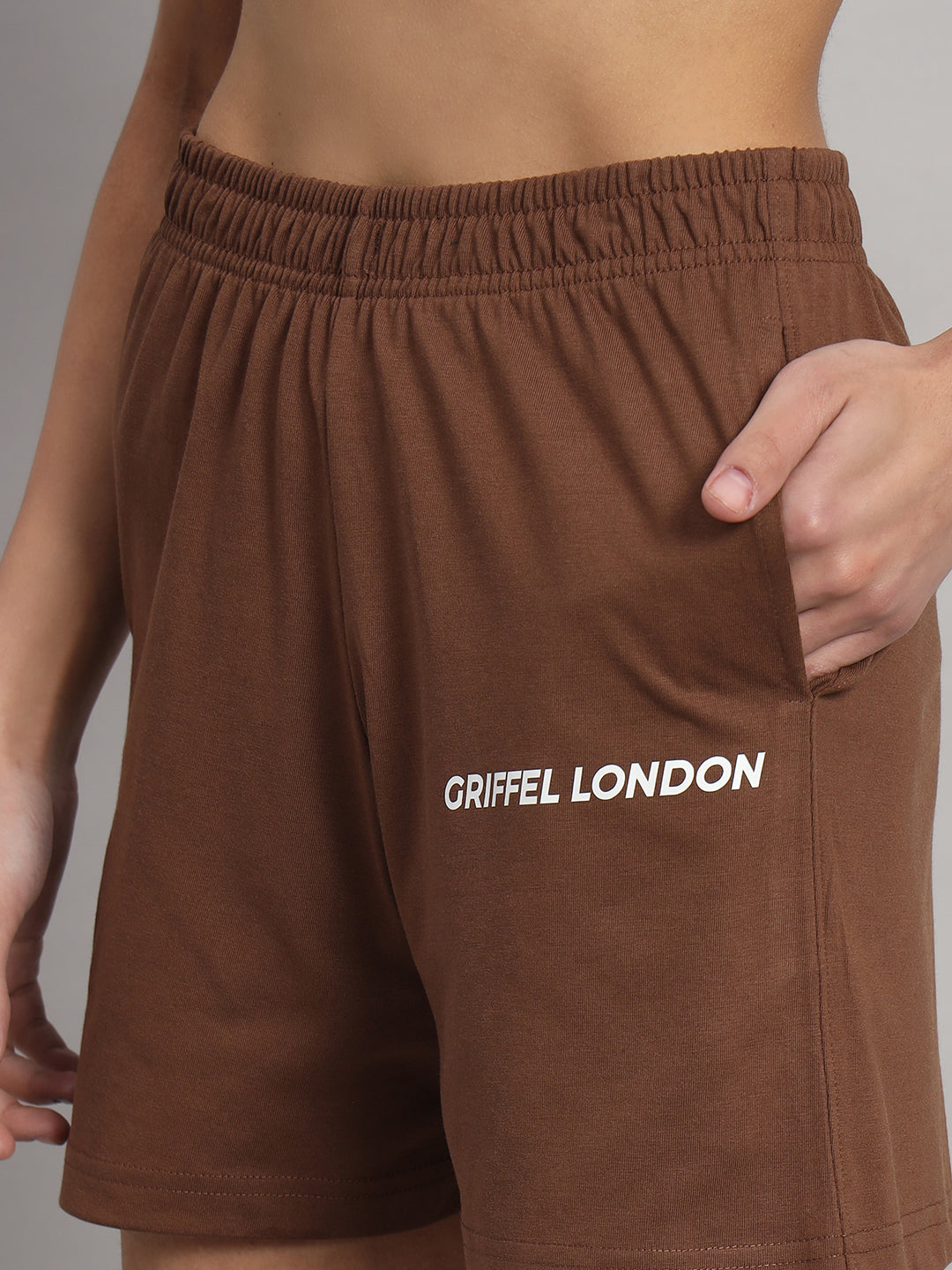 GRIFFEL Women Placement Print Oversized Loose fit Short - griffel