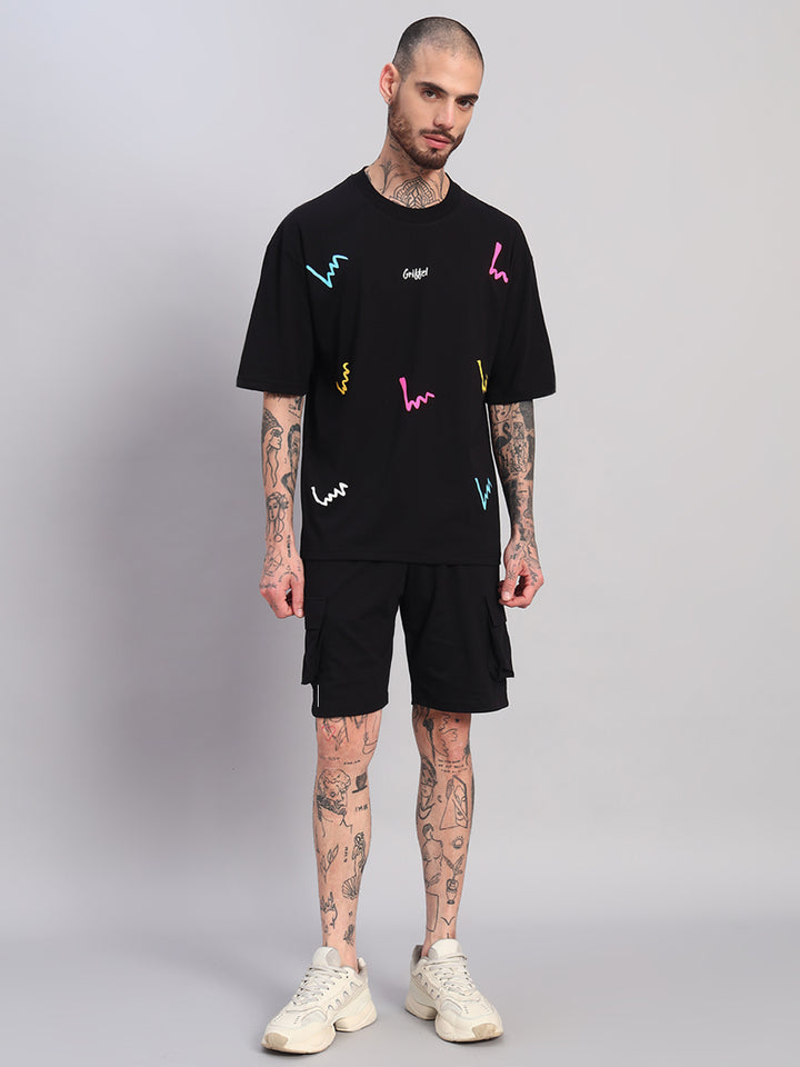 COLOR THREAD OVERSIZED T-SHIRT