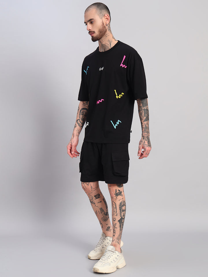 COLOR THREAD OVERSIZED T-SHIRT