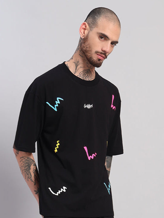 COLOR THREAD OVERSIZED T-SHIRT