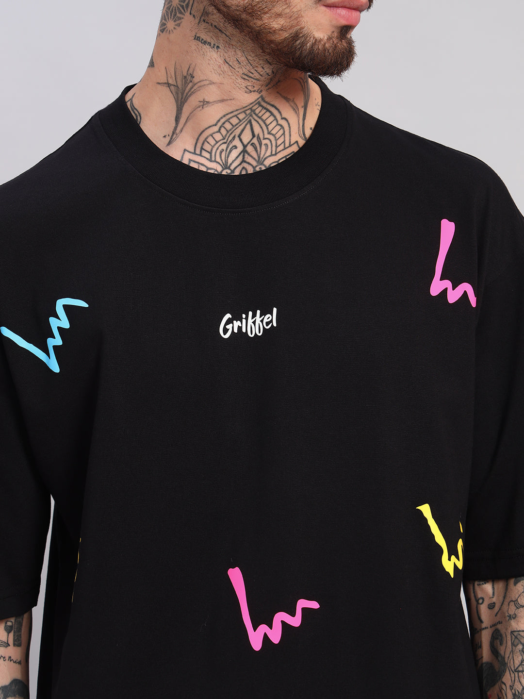 COLOR THREAD OVERSIZED T-SHIRT