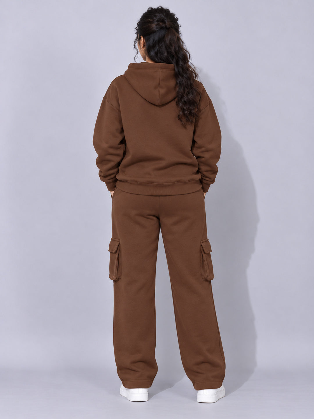REBORN LOGO Cotton Fleece  Oversized Hoodie  For Women