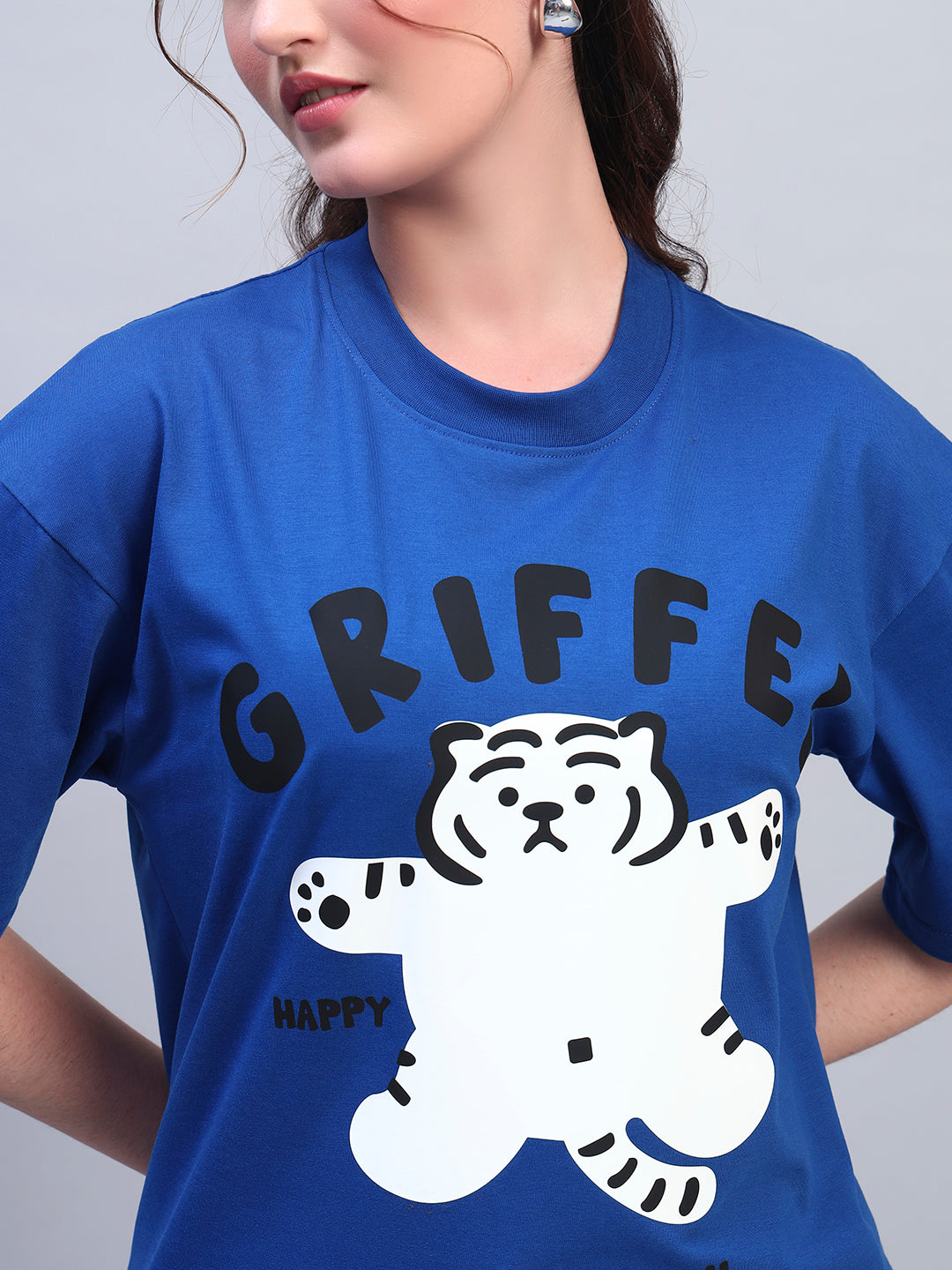 HAPPY TIGER OVERSIZED T-SHIRT