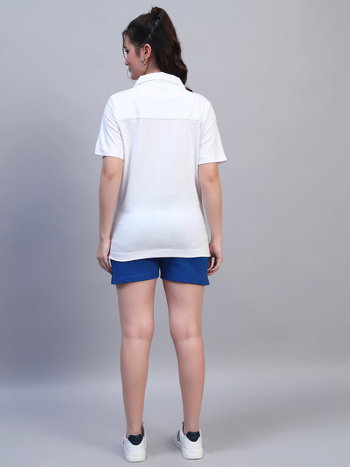 BLUE HANDS SHIRT CO-ORD SET