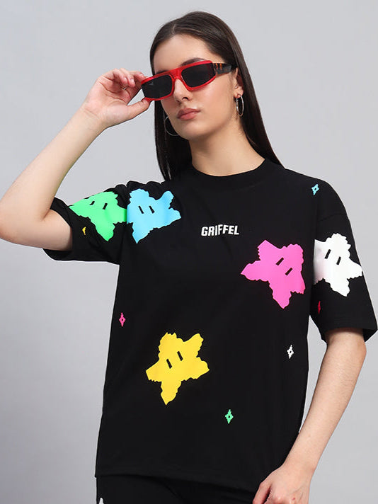ALL OVER STAR OVERSIZED T-SHIRT