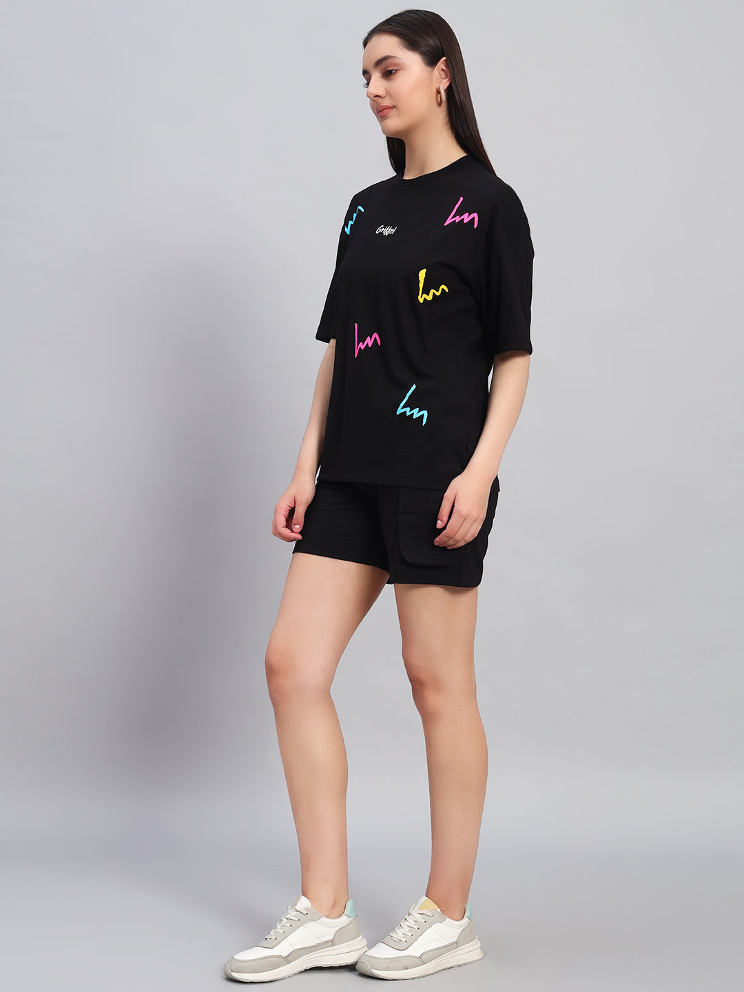 COLOR THREADS OVERSIZED T-SHIRT
