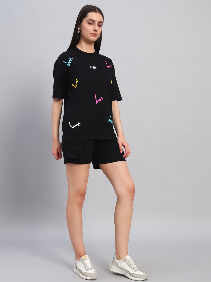 COLOR THREADS OVERSIZED T-SHIRT