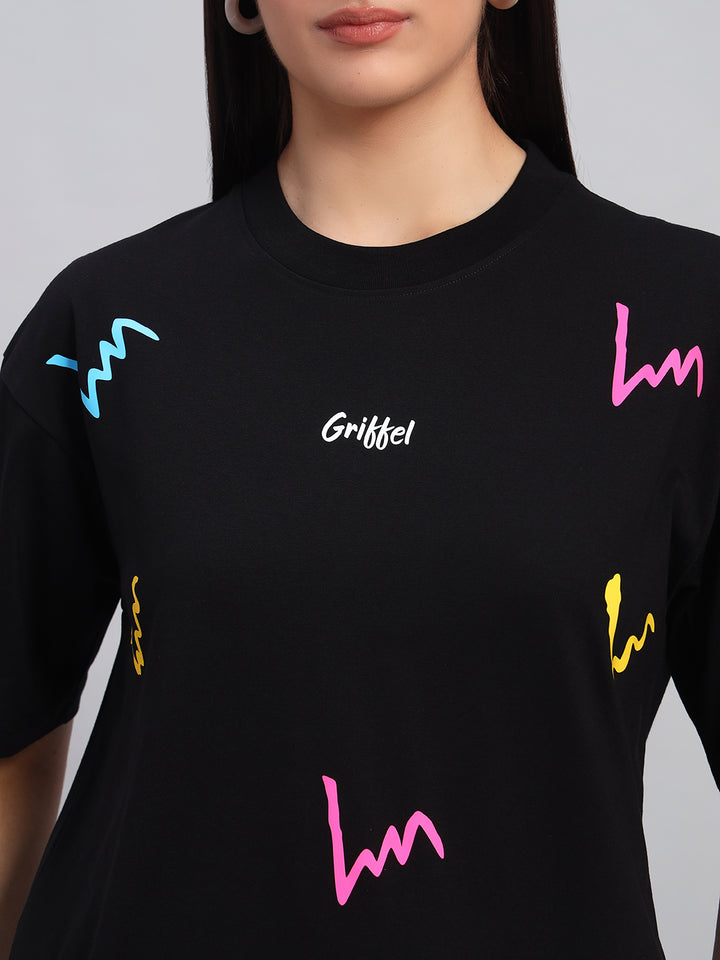 COLOR THREADS OVERSIZED T-SHIRT