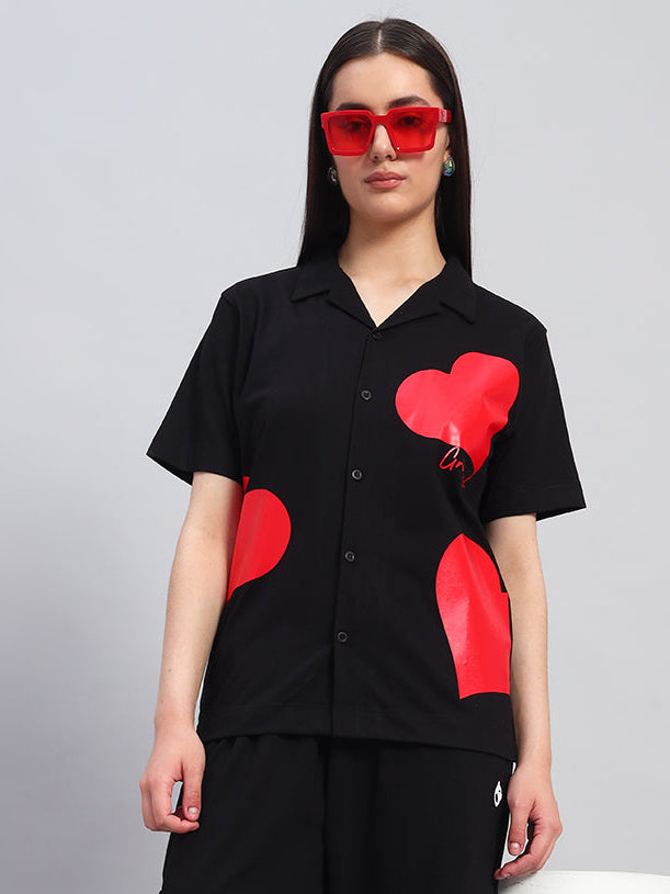 Hearts Oversized Bowling  Shirt Combo 💌