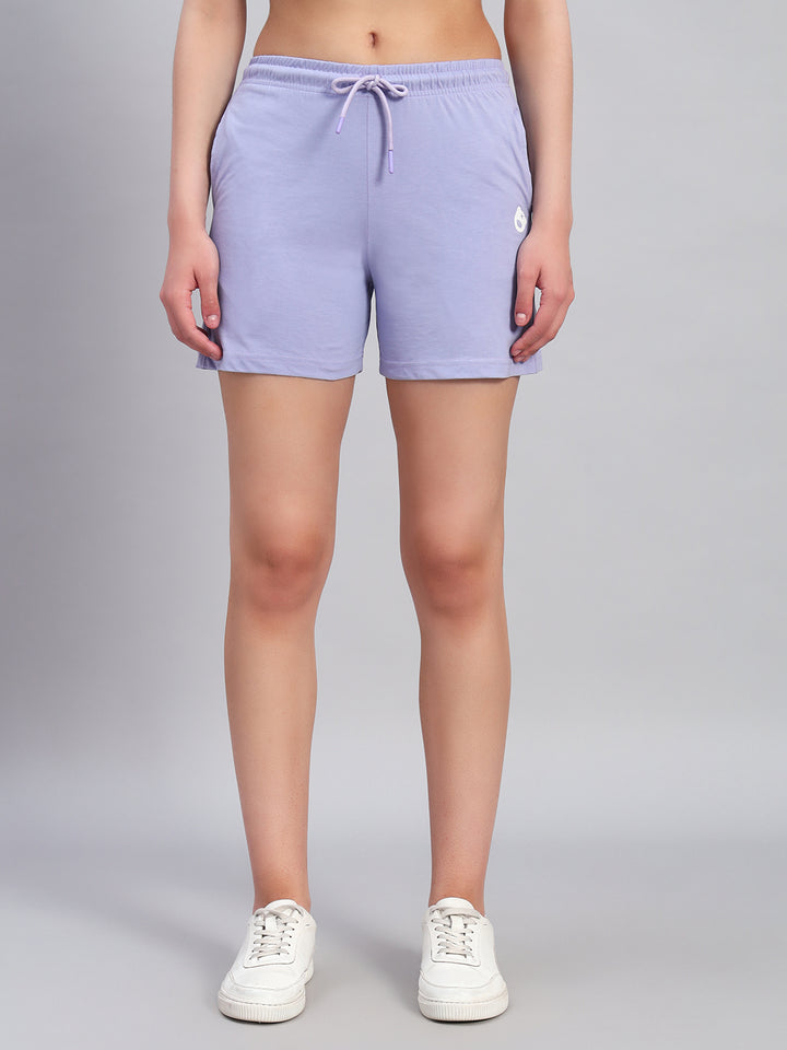 MINI TEDDY LOGO MAUVE SHORTS