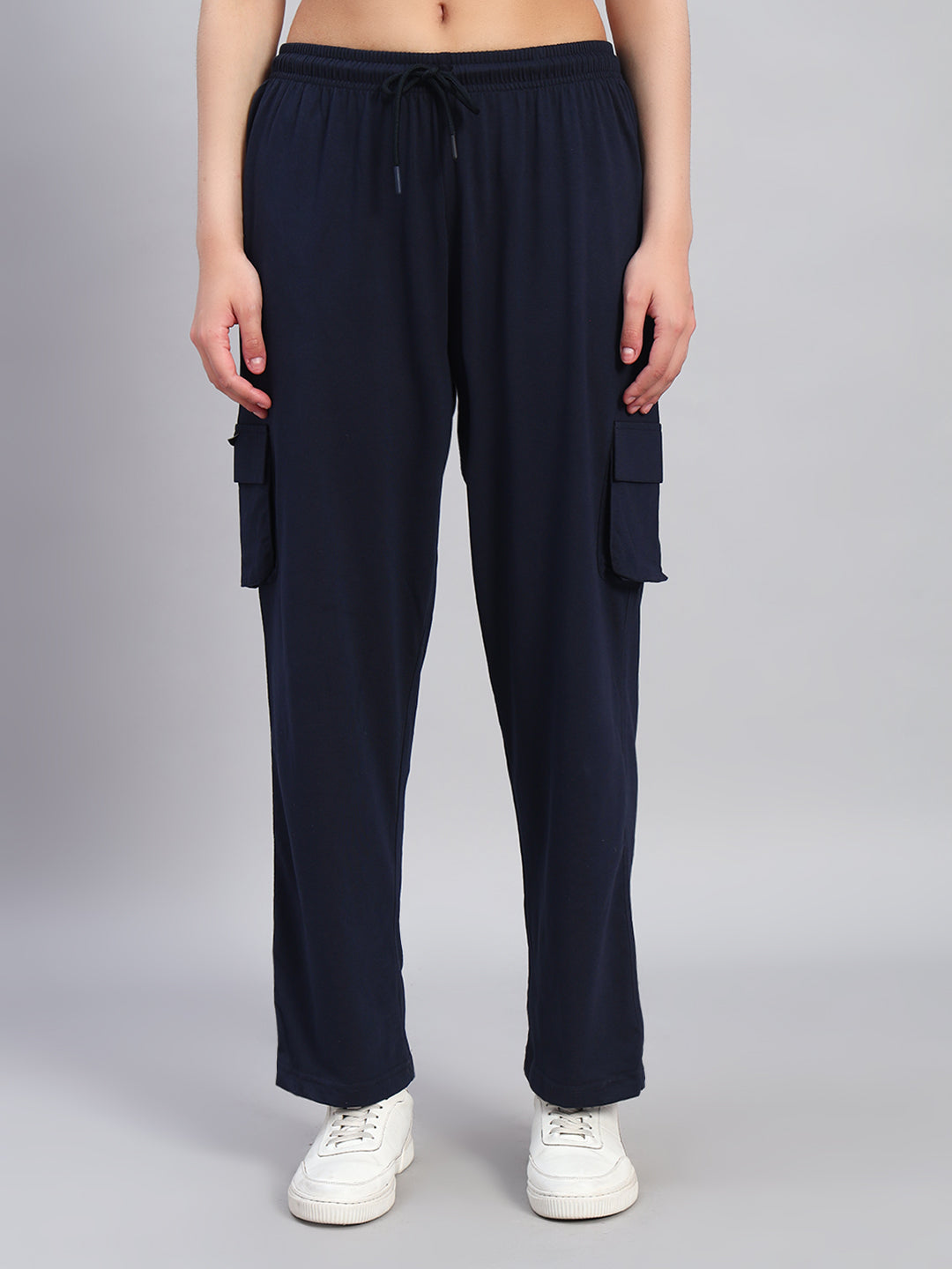WHITE TEDDY LOGO BOX POCKET TROUSER