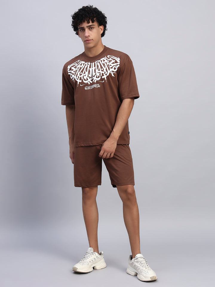 KOREAN NECK GRIFFEL OVERSIZED T-SHIRT