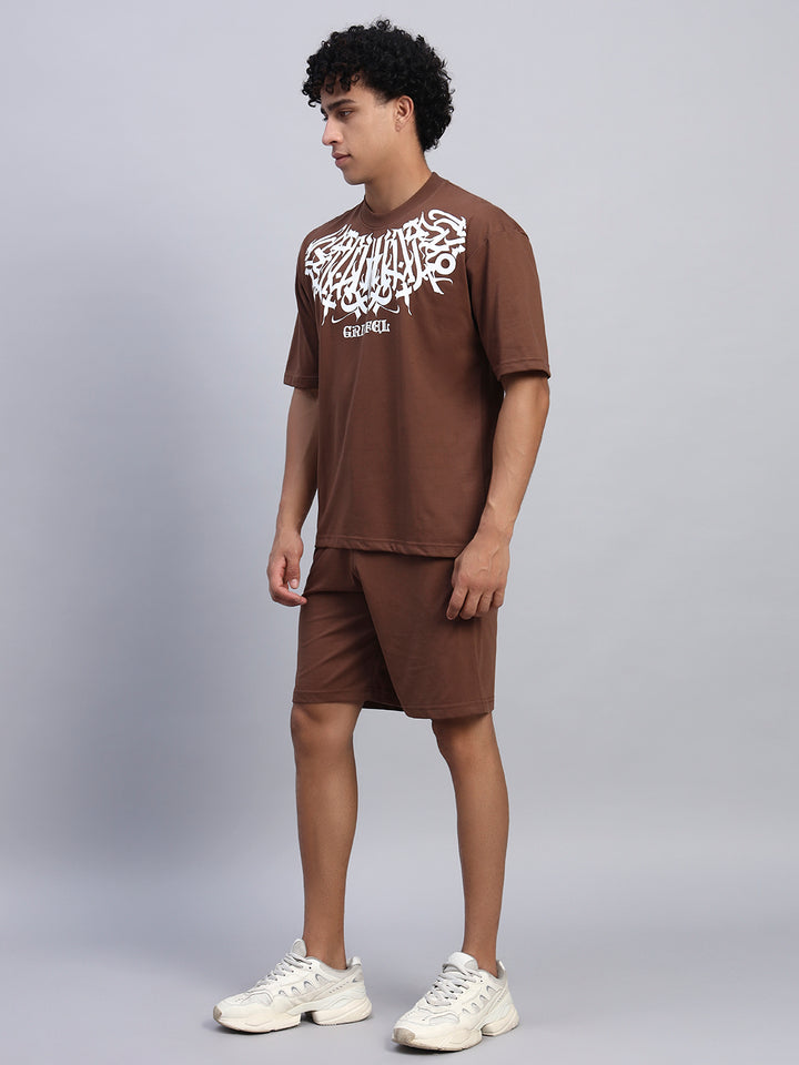 KOREAN NECK GRIFFEL OVERSIZED T-SHIRT