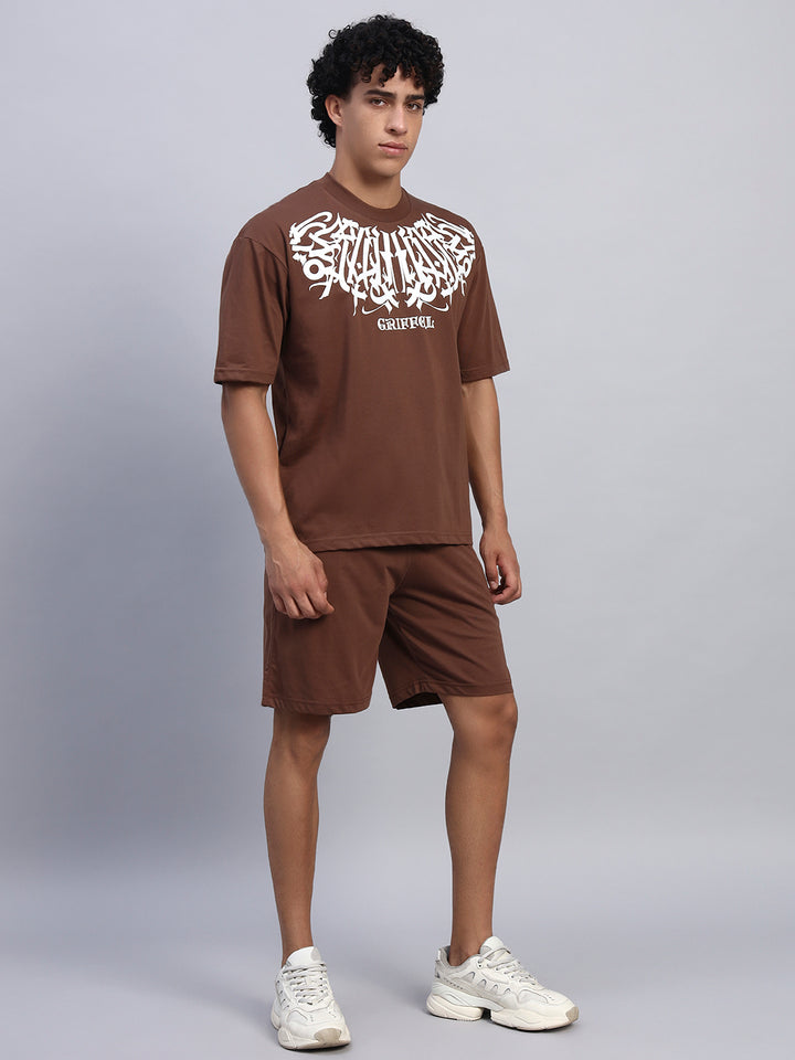 KOREAN NECK GRIFFEL OVERSIZED T-SHIRT