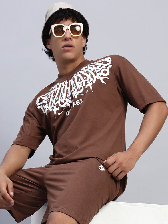 KOREAN NECK GRIFFEL OVERSIZED T-SHIRT