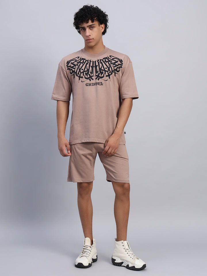 KOREAN NECK GRIFFEL OVERSIZED T-SHIRT