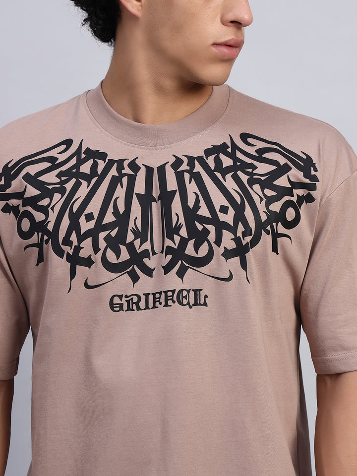 KOREAN NECK GRIFFEL OVERSIZED T-SHIRT