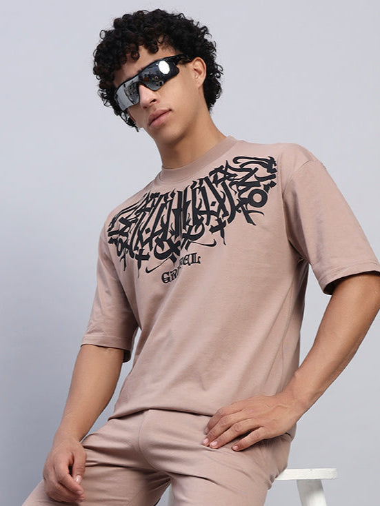 KOREAN NECK GRIFFEL OVERSIZED T-SHIRT