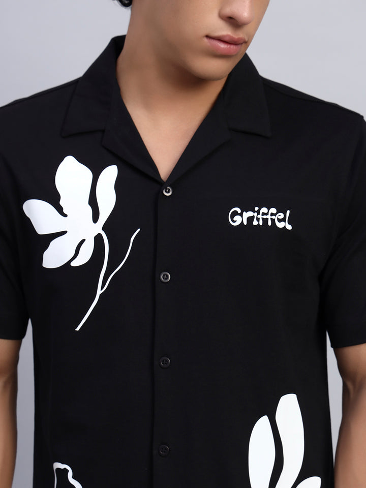 WHITE LEAF FLOWER SHIRT 🌿