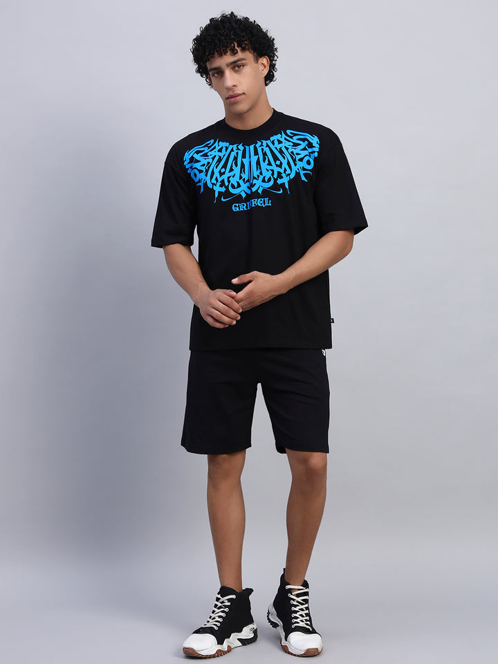 KOREAN NECK GRIFFEL OVERSIZED T-SHIRT