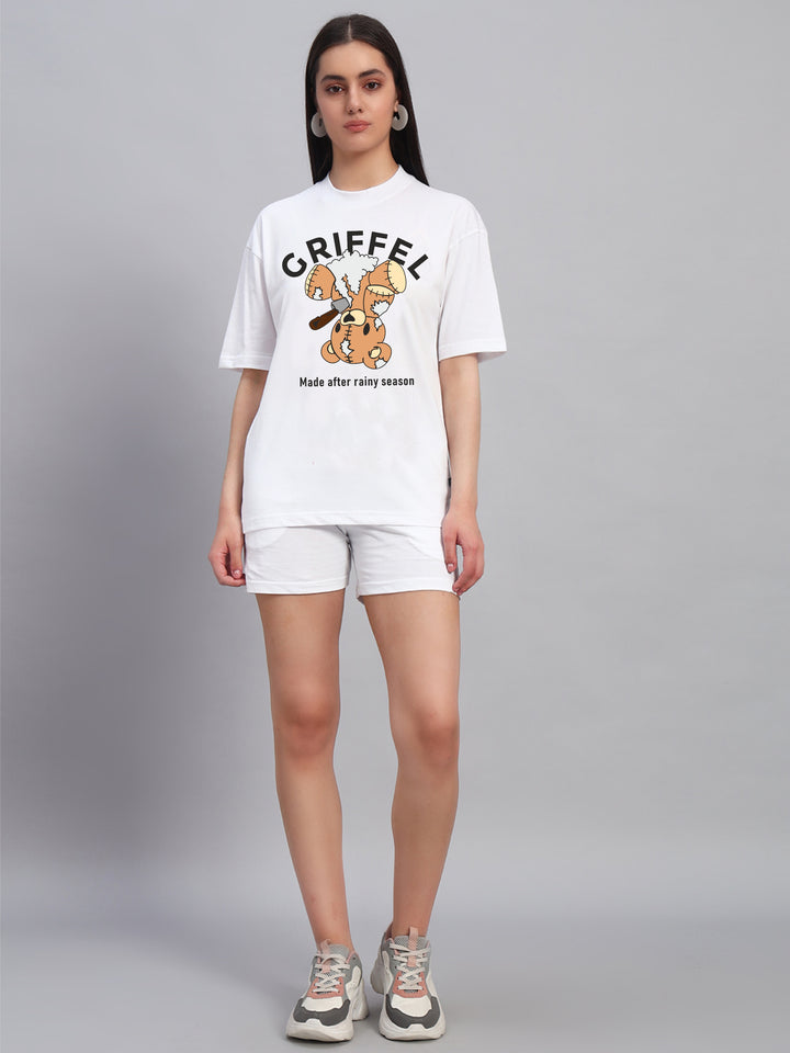 Teddy In Rain Cotton T-Shirt and Shorts