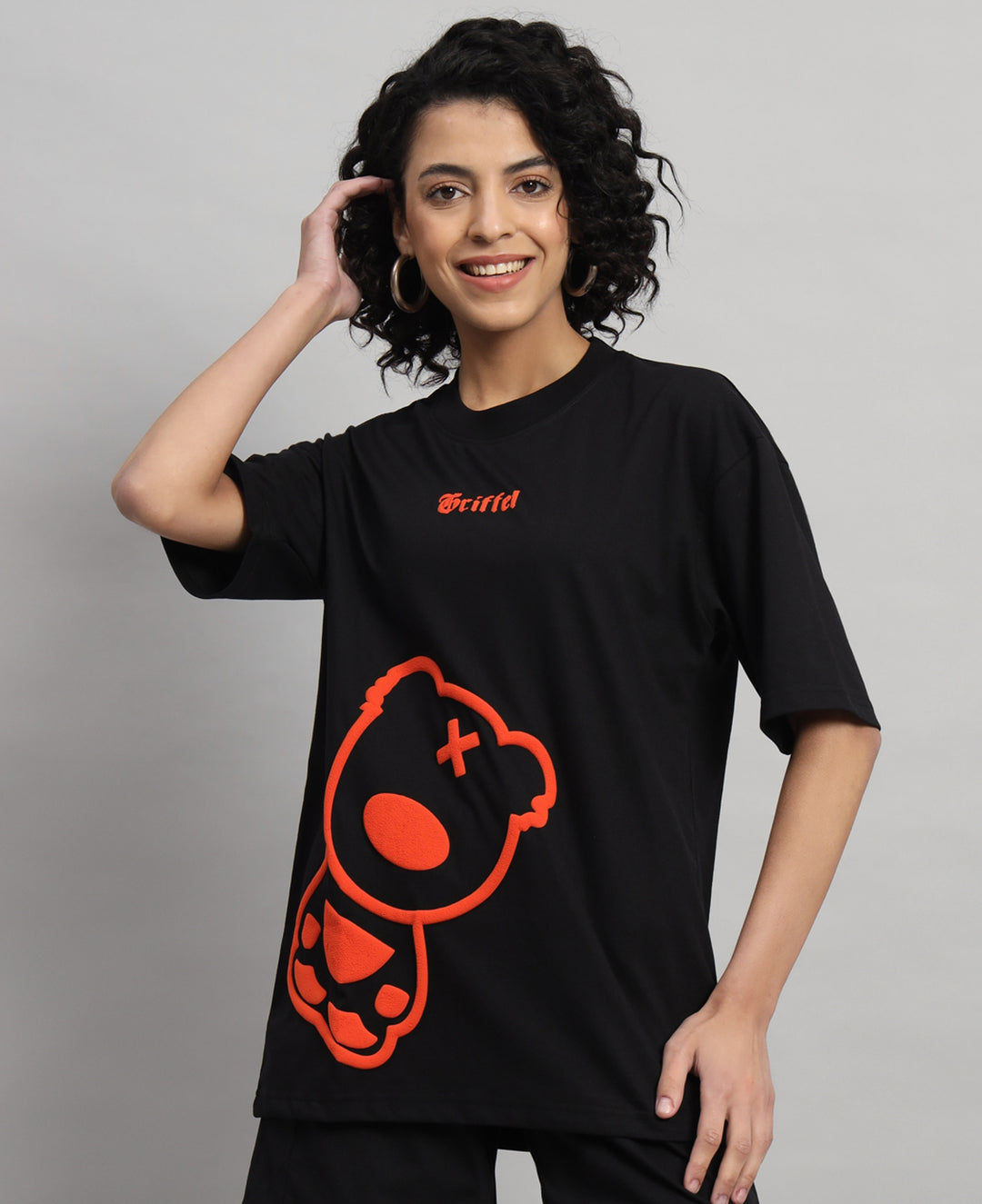 PUFF TEDDY Oversized T-shirt - griffel