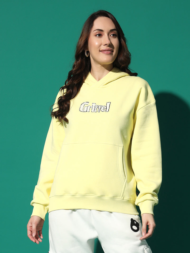 Island  Hoodie Neck Oversized Sweatshirt