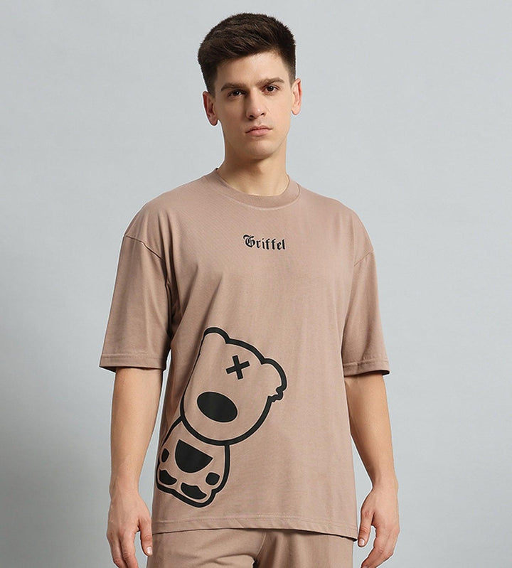 Blackout Teddy Drop Shoulder Oversized T-shirt