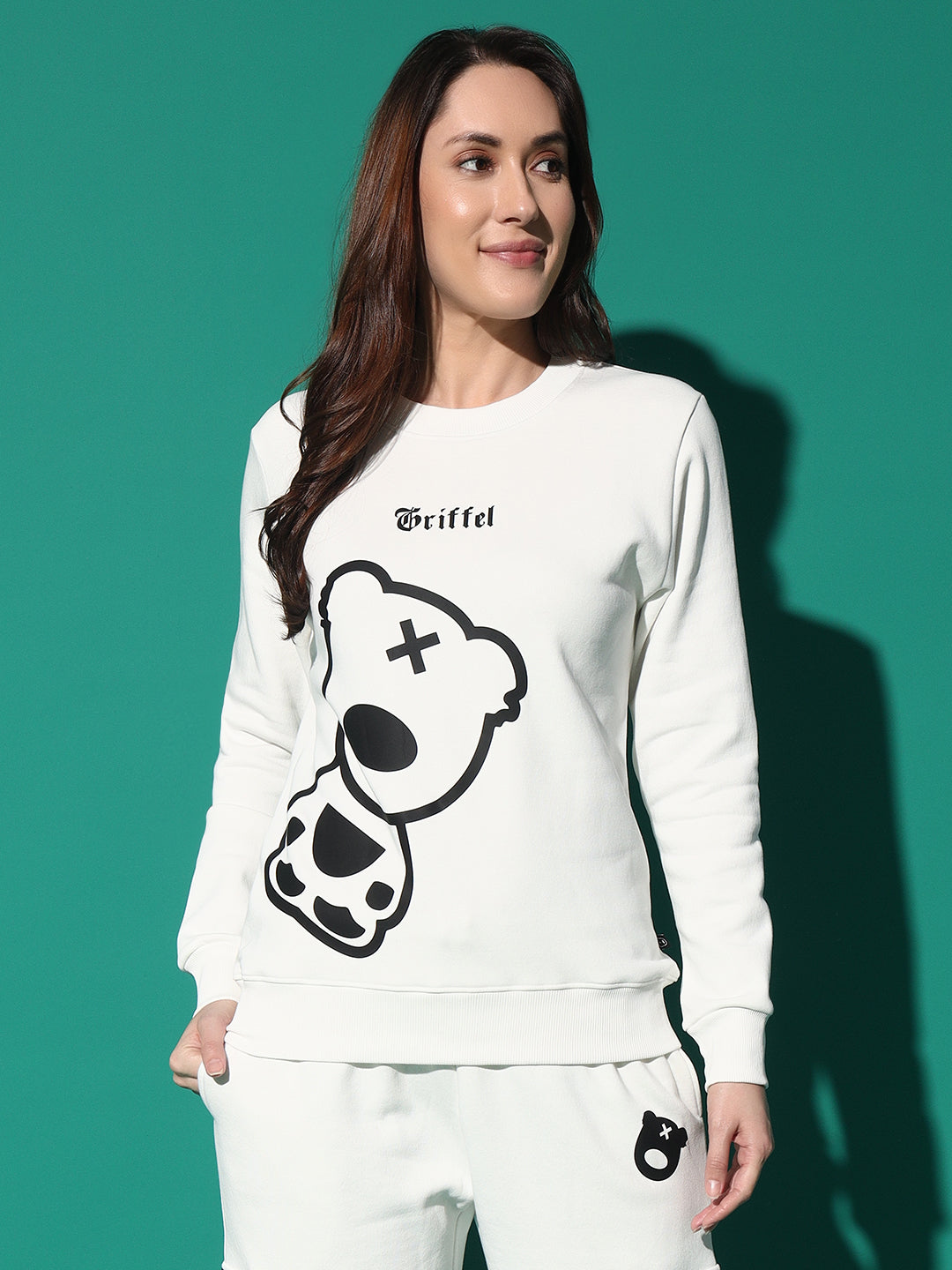 GRIFFEL Side Teddy Round Neck Sweatshirt