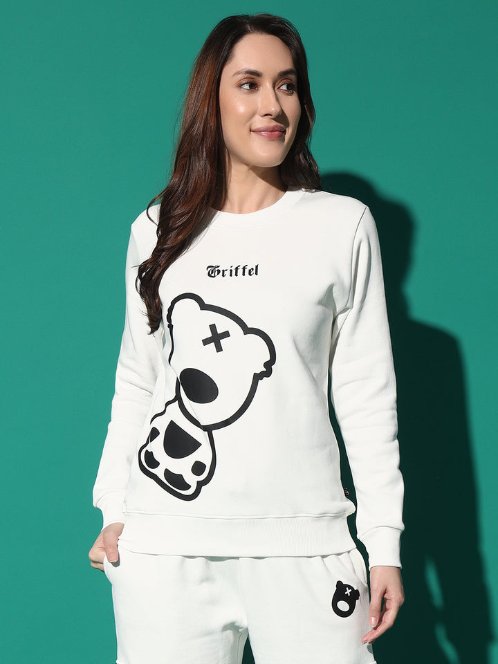 GRIFFEL Side Teddy Round Neck Sweatshirt