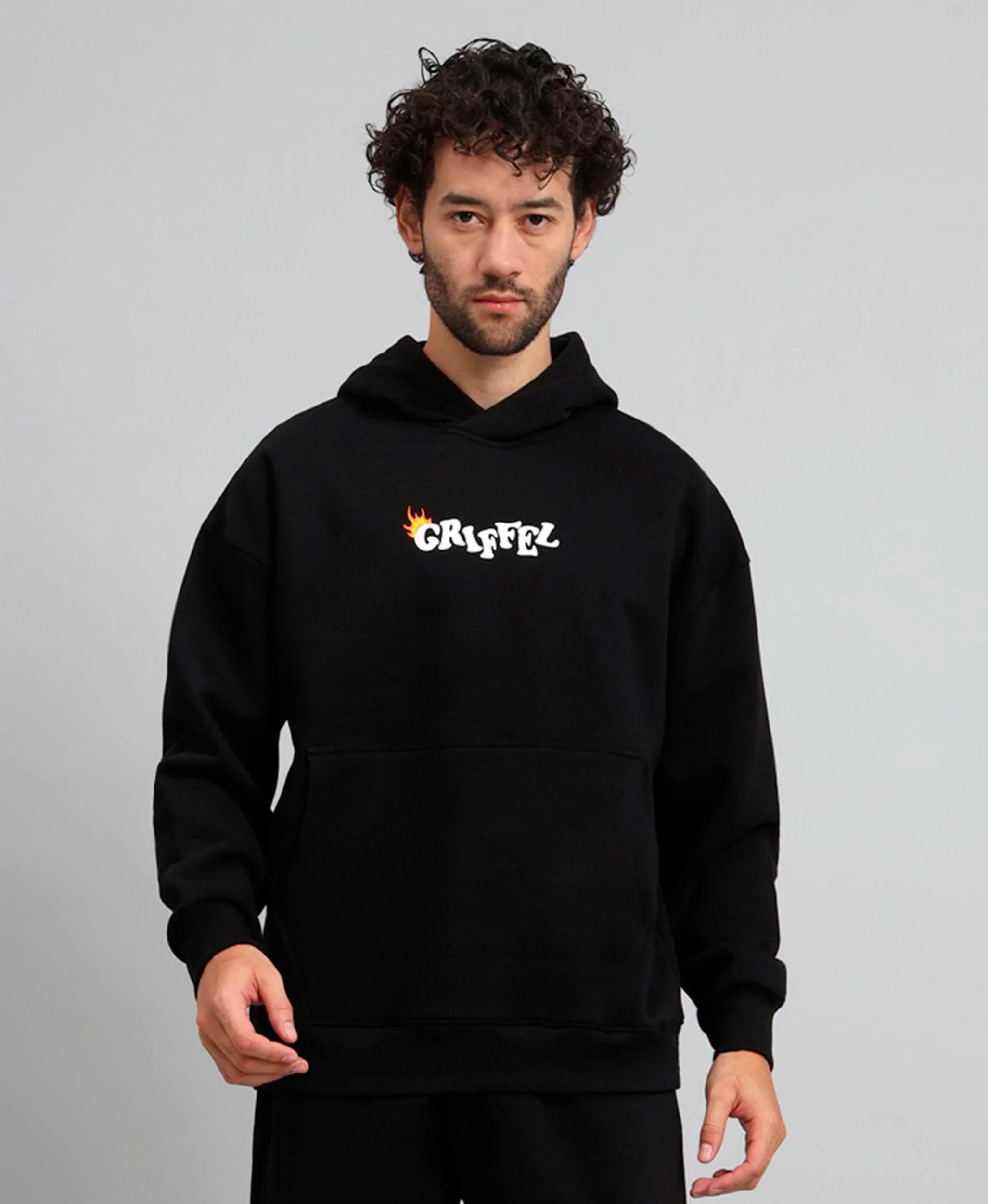 Never Look Back Print Oversized Hoodie – griffel