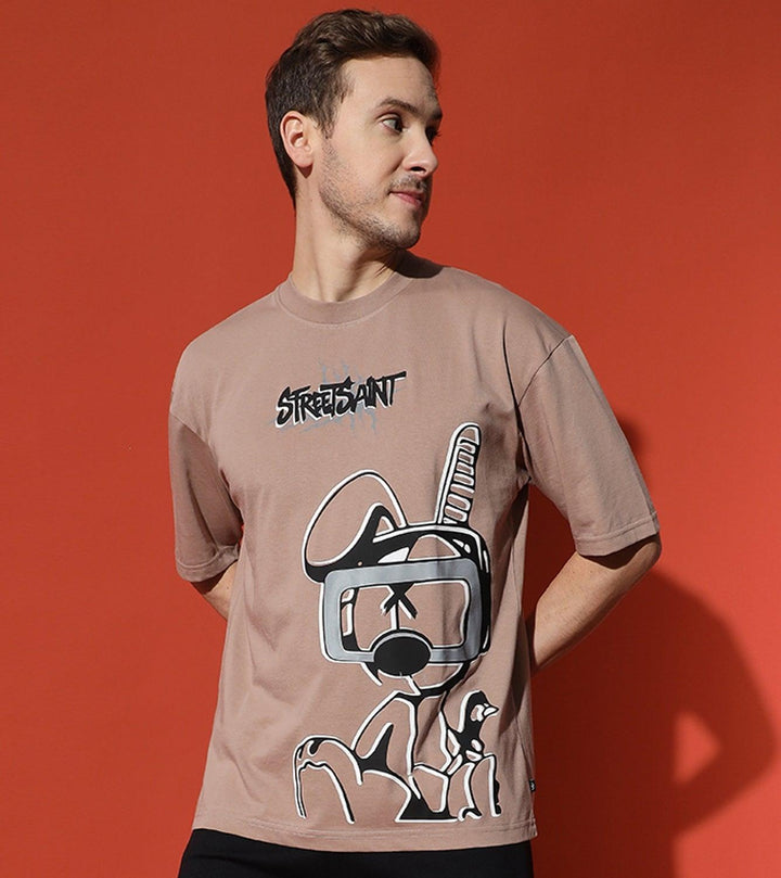 SHADES BUNNY Drop Shoulder Oversized T-shirt