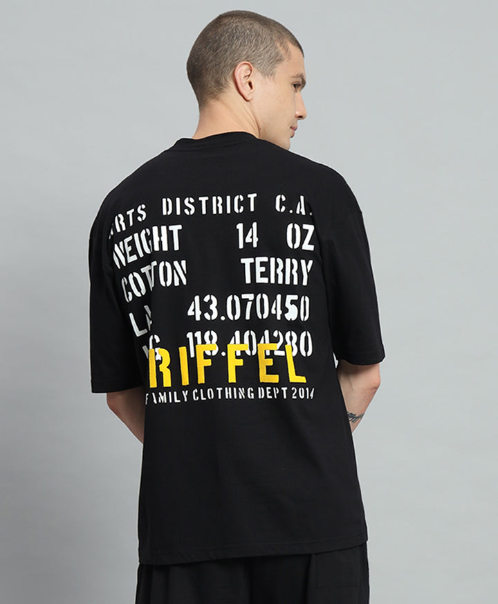 GRIFFEL  Black Oversized T-Shirt