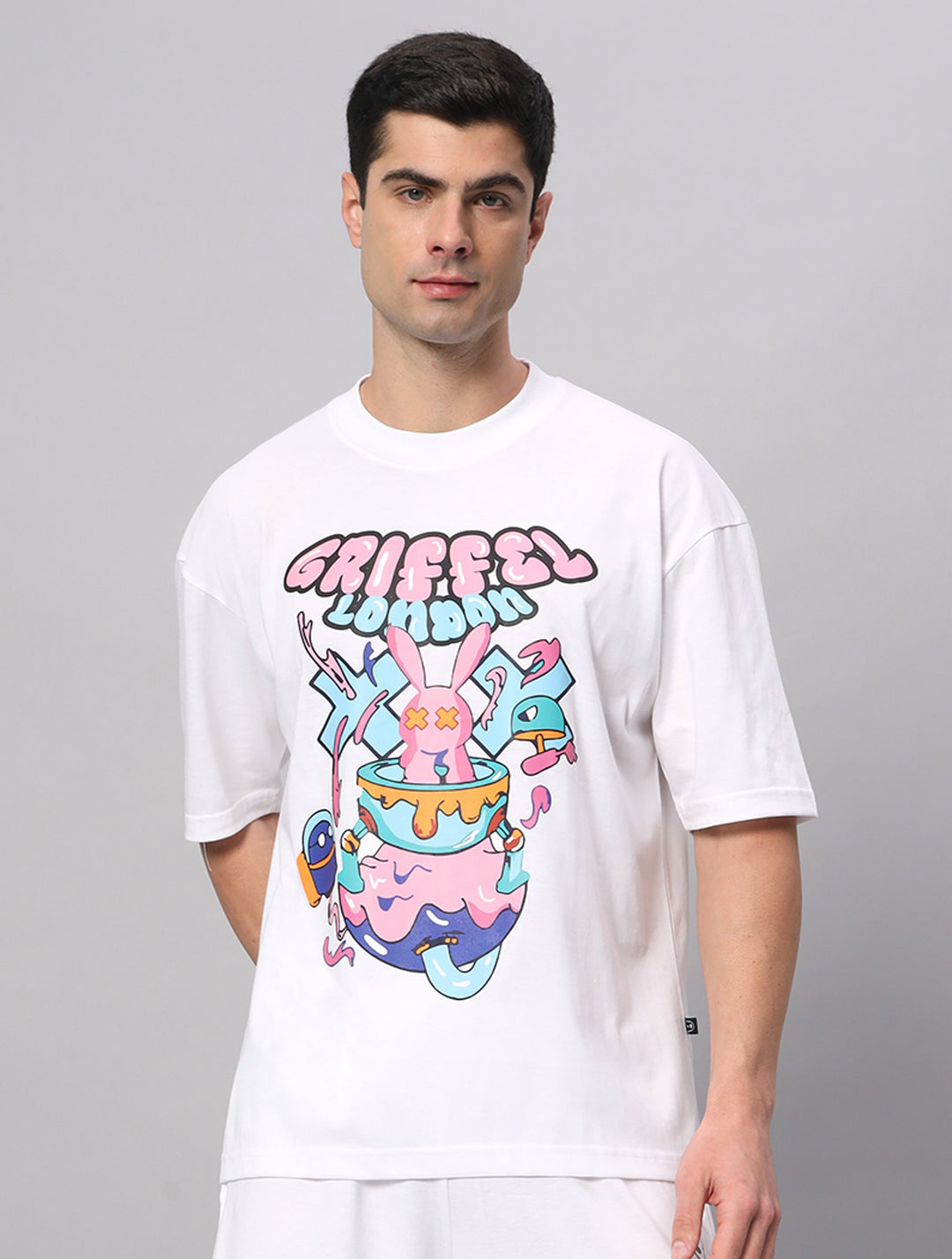 Bubble Bunny Drop Shoulder Oversized T-shirt - griffel