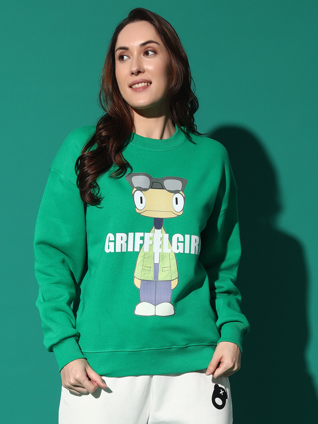 GRIFFEL Round Neck Oversized Sweatshirt