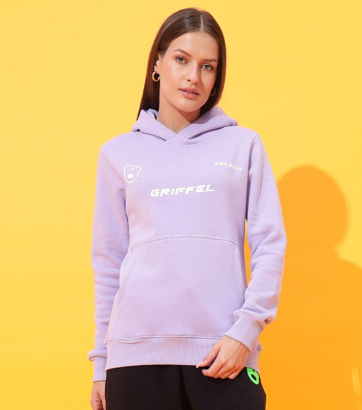 Tech hoodie lavender Round Neck Sweatshirt