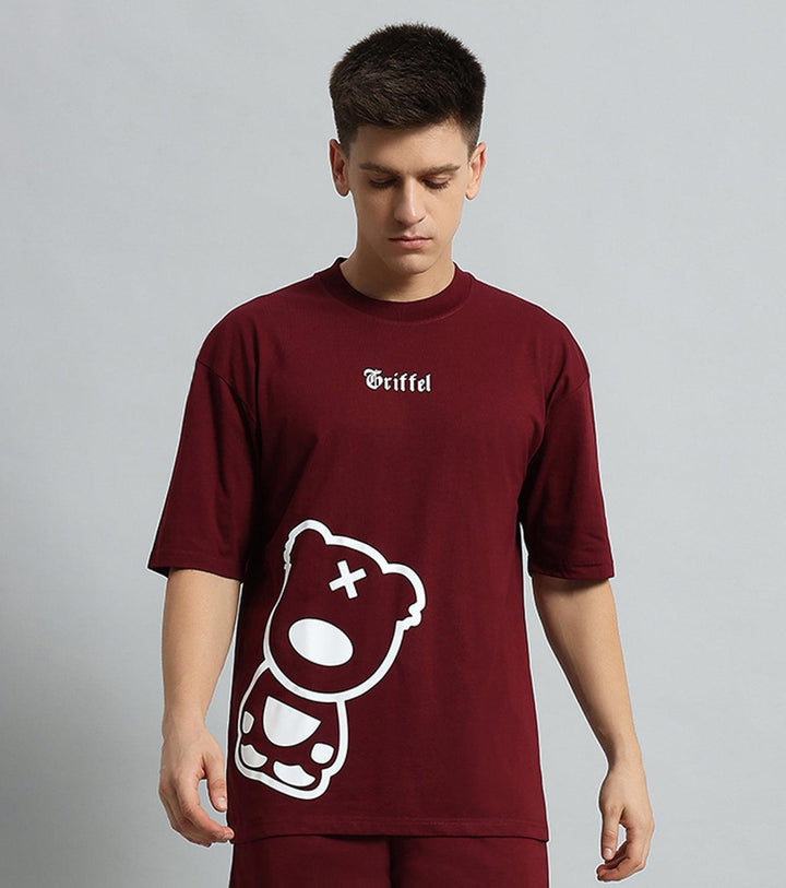 Blackout Teddy Drop Shoulder Oversized T-shirt