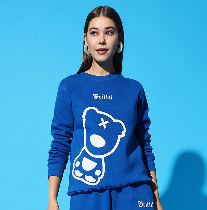 GRIFFEL Side Teddy Round Neck Sweatshirt