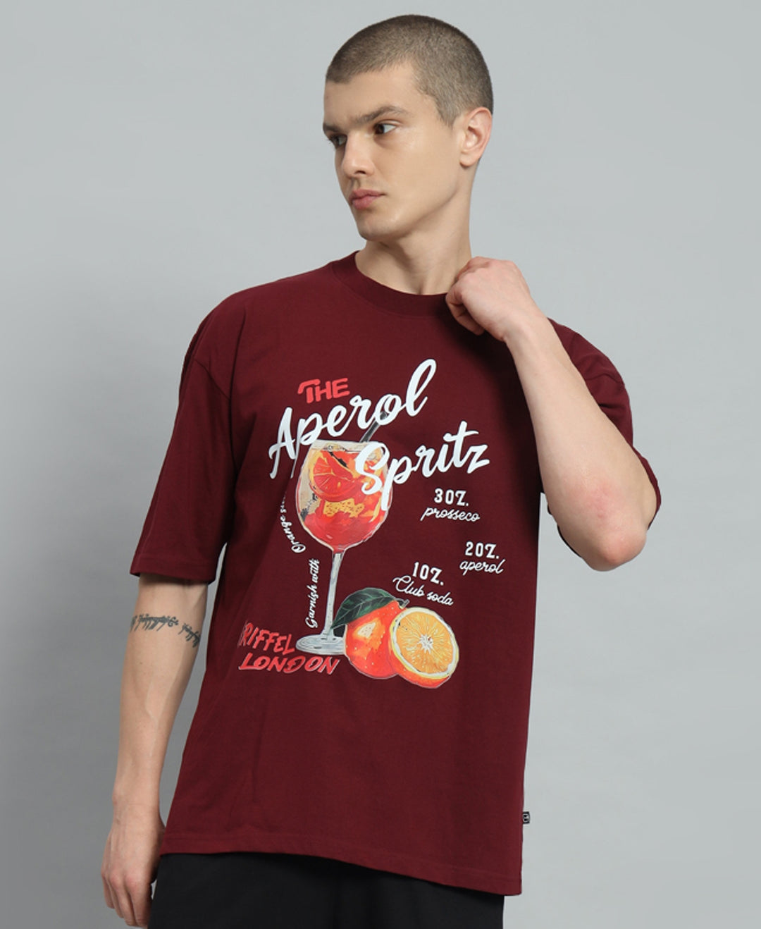 Cocktail Drop Shoulder Oversized T-shirt