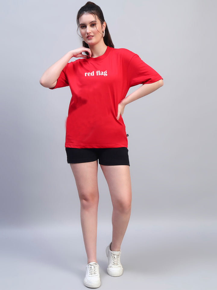 RED FLAG Oversized Cotton Co-ord 🚩