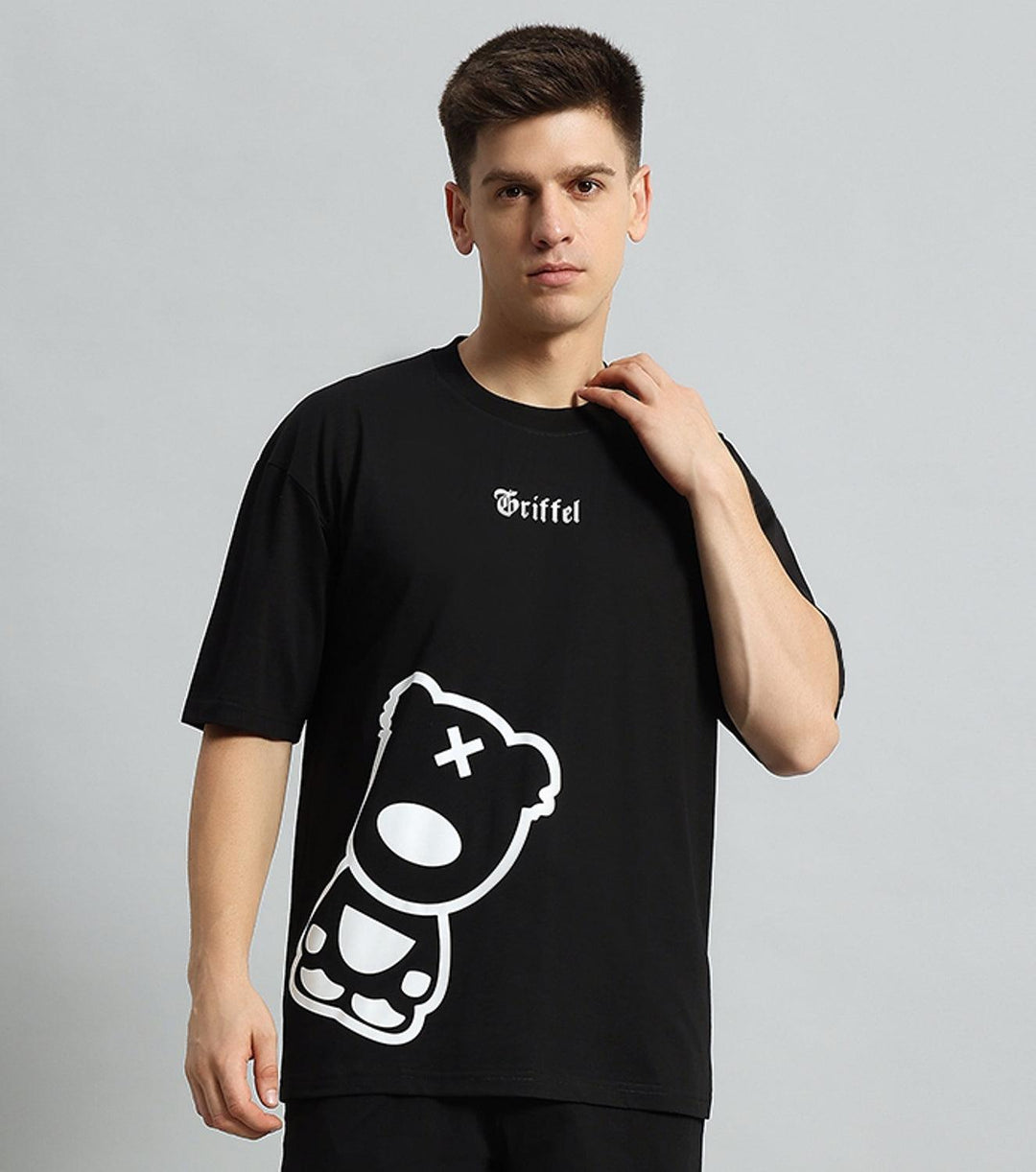 Blackout Teddy Drop Shoulder Oversized T-shirt