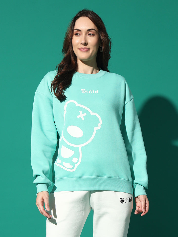 GRIFFEL Side Teddy Round Neck Sweatshirt