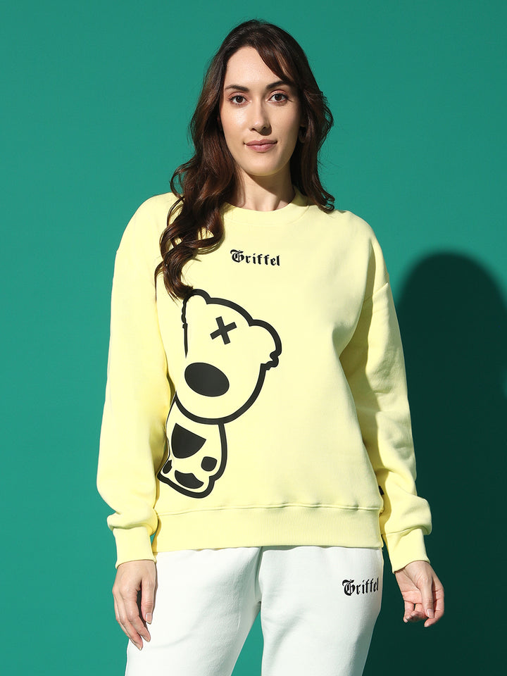 GRIFFEL Side Teddy Round Neck Sweatshirt