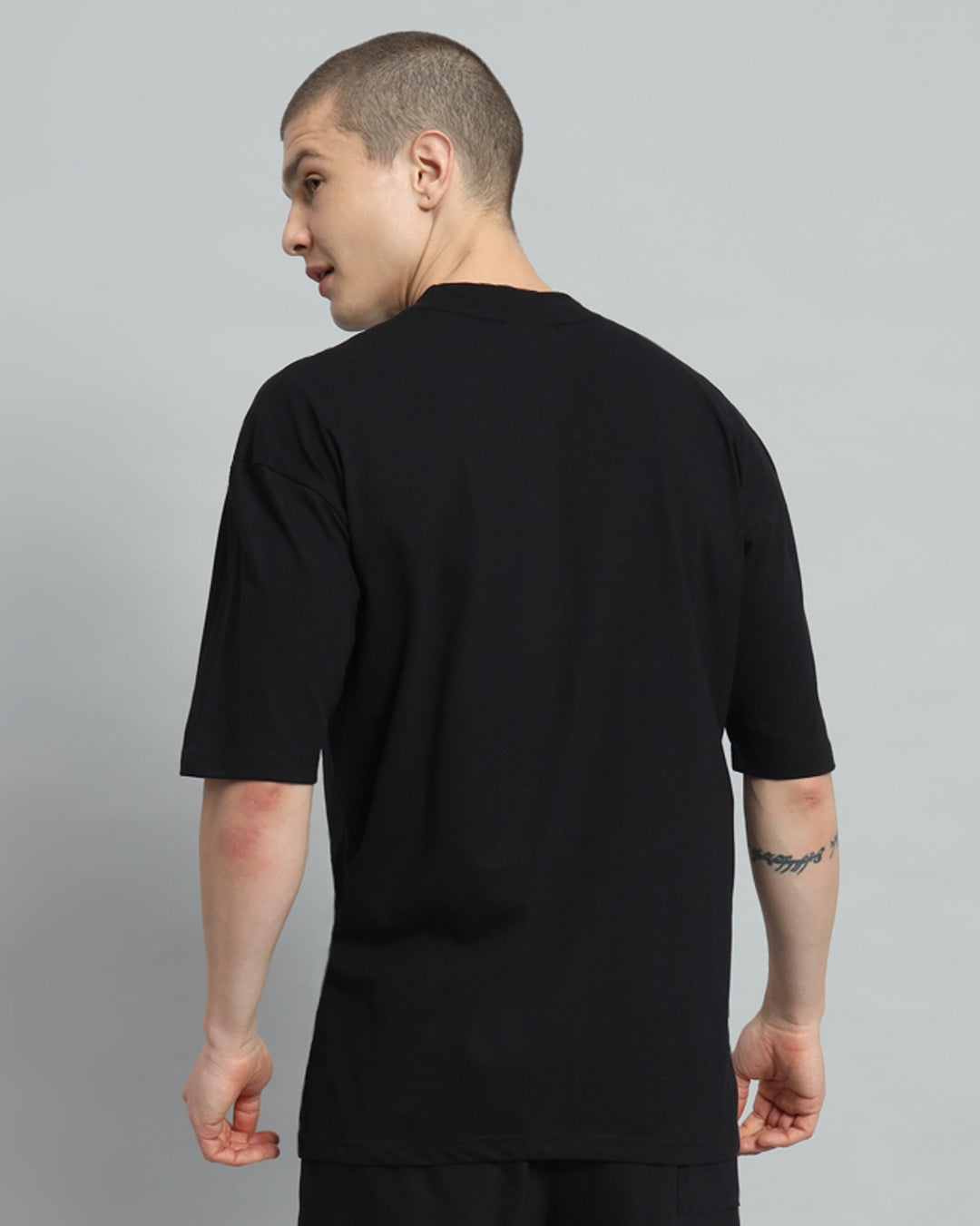 GFL09 Drop Shoulder Oversized Puff Print T-shirt