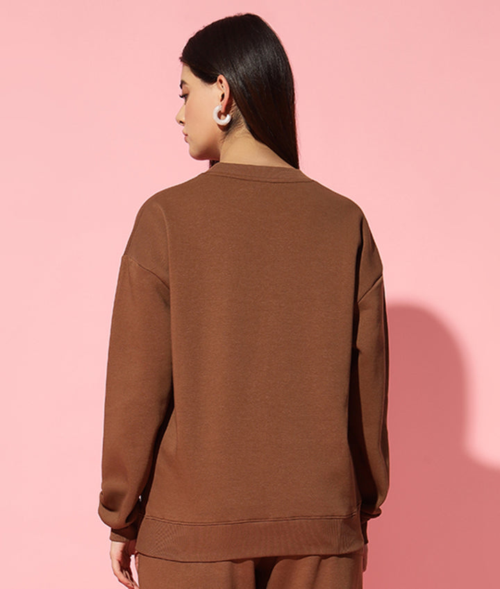 GRIFFEL MAFIA Round Neck Oversized Sweatshirt